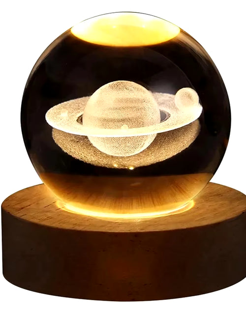 Load image into Gallery viewer, Unique 3D Crystal Ball Lamp with Galaxy and Planetary Projections USB Night Light for Cozy Atmosphere Plasma Ball
