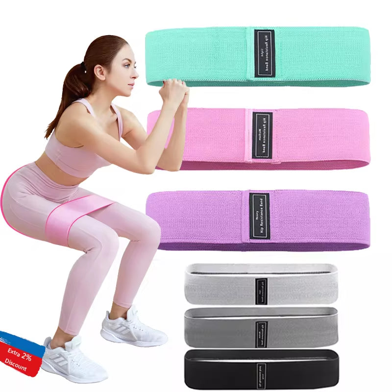 Fitness Resistance Band Buttocks Expansion Fitness Cloth Rubber Band Elastic Expander Suitable for Home Exercise Sport Equipment